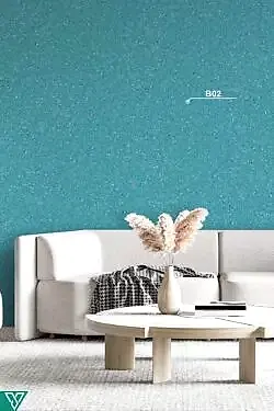 Ventrawall B02 - Yalıtımlı Sürülen Koyu Turkuaz Duvar Kağıdı