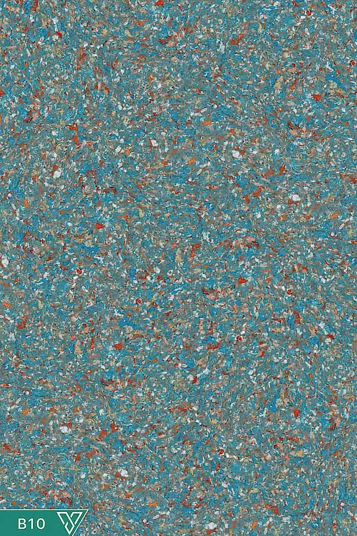 Ventrawall B10 - Yalıtımlı Sürülen Retro Duvar Kağıdı Mavi