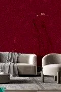 Ventrawall R01 - Yalıtımlı Sürülen Koyu Kırmızı Duvar Kağıdı