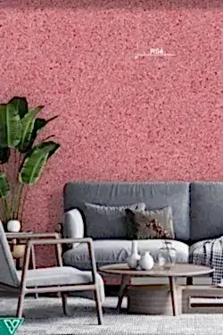 Ventrawall R04 - Yalıtımlı Sürülen Desenli Duvar Kağıdı Kırmızı