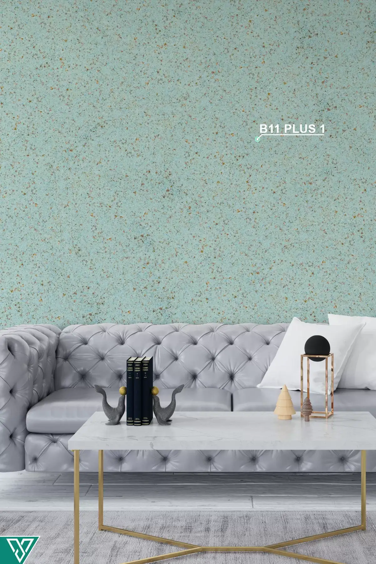 Ventrawall B11-PLUS1 - Altın Turkuaz Duvar Kağıdı