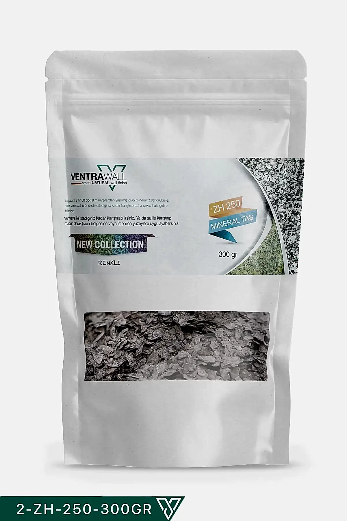 Ventrawall 2-ZH-250-300GR Antrasit Rengi Doğal Mineral Taşlar - Doğal Güzellik ve Dayanıklılık