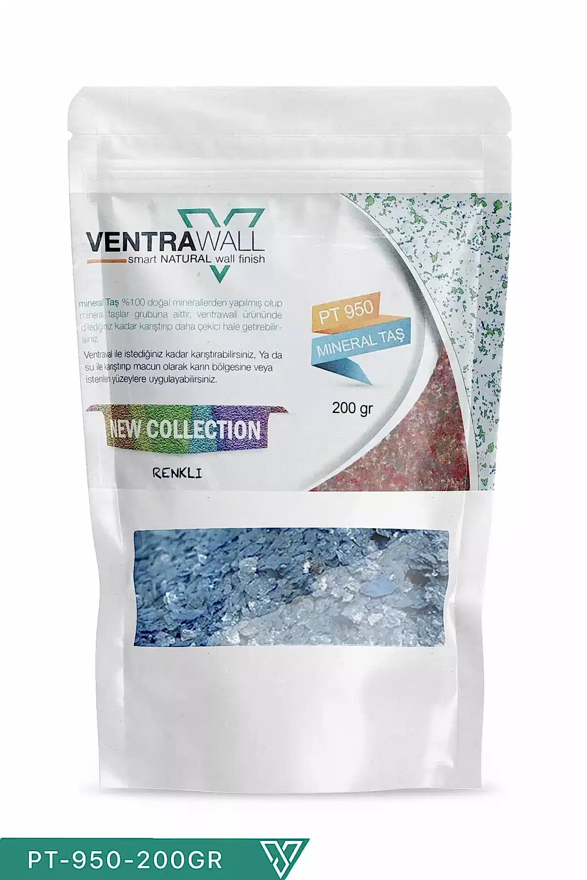 Ventrawall PT-950-200GR Gök Mavisi Doğal Mineral Taşlar - Doğal Güzellik ve Dayanıklılık